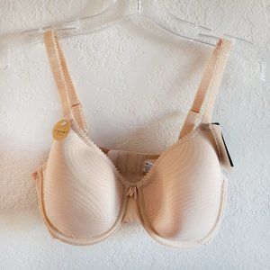 NWT New Wacoal T-Shirt Bra 32DDD Natural Nude Lightweight Breathable Plus Size